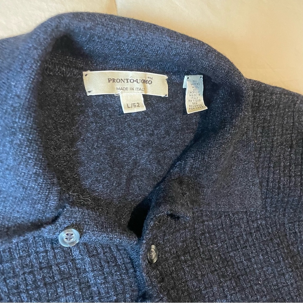 Pronto Uomo Men's Gray Sweater